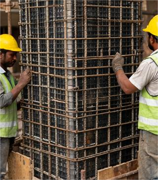 steel column jacketing structural retrofitting india for rcc column strengthening and seismic performance